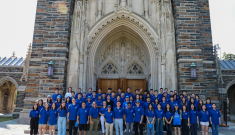 FinTech Students in their first day at Duke